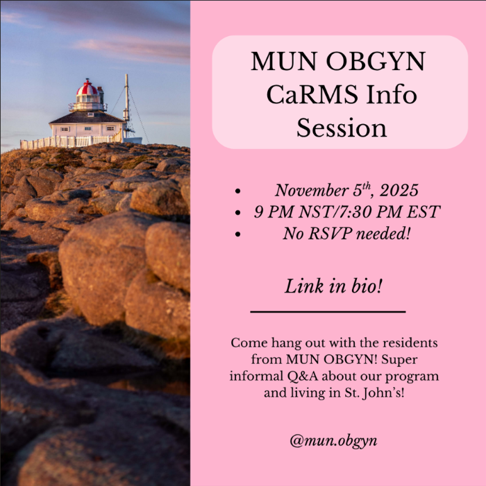 Graphic for CaRMS Info Session